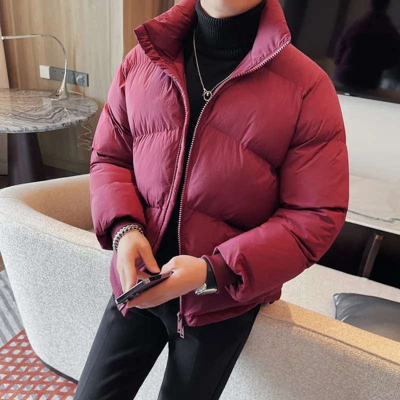 Men's Winter Jacket Korean Luxury Clothing Fashion Stand Collar Thick Warm Jackets For Men Solid Casual Padded Coat Man 6Colors 
Men's Winter Jacket Korean Luxury Clothing Fashion Stand Collar Thick Warm Jackets For Men Solid Casual Padded Coat Man 6Colors