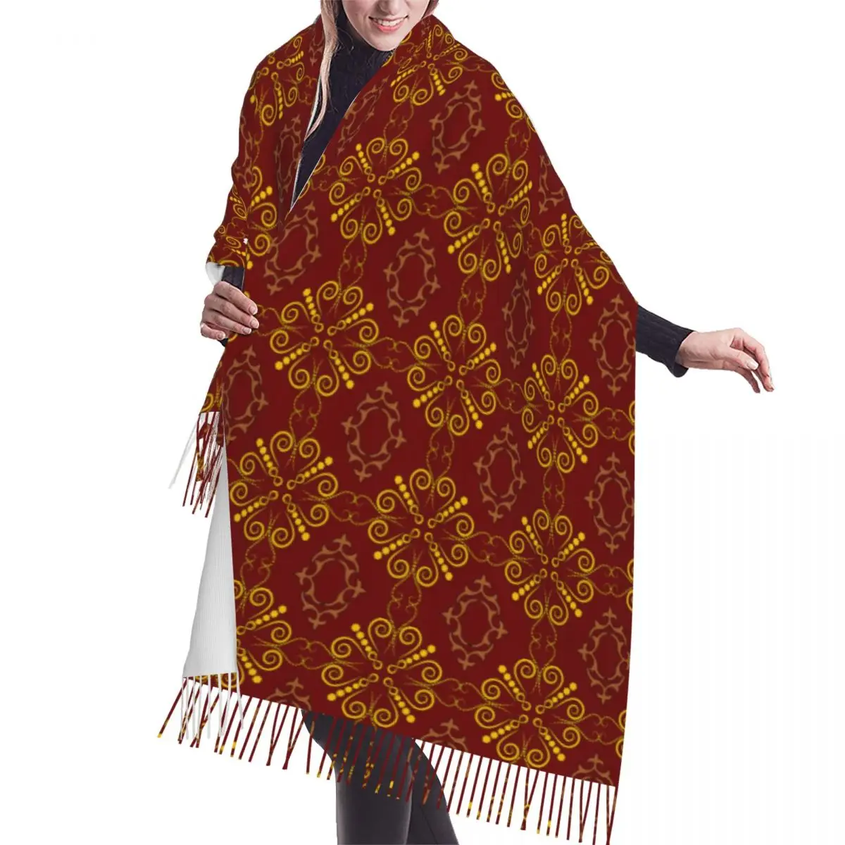 Multicolor Pattern In The Arabian Style Tassel Scarf Women Soft Shawls Wraps Female Winter Fall Fashion Luxury Versatile Scarves
Multicolor Pattern In The Arabian Style Tassel Scarf Women Soft Shawls Wraps Female Winter Fall Fashion Luxury Versatile Scarves