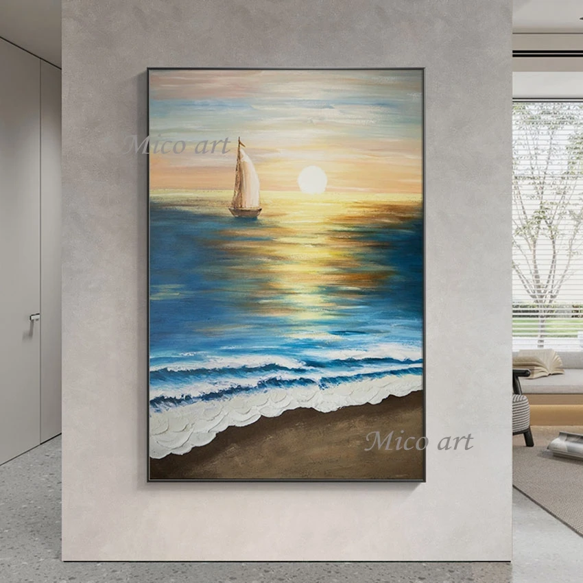 3d Sea Landscape Sunset Natural Pictures Frameless Modern Canvas Art Abstract Sailboat Paintings For Baby Room Wall Decoration
3d Sea Landscape Sunset Natural Pictures Frameless Modern Canvas Art Abstract Sailboat Paintings For Baby Room Wall Decoration