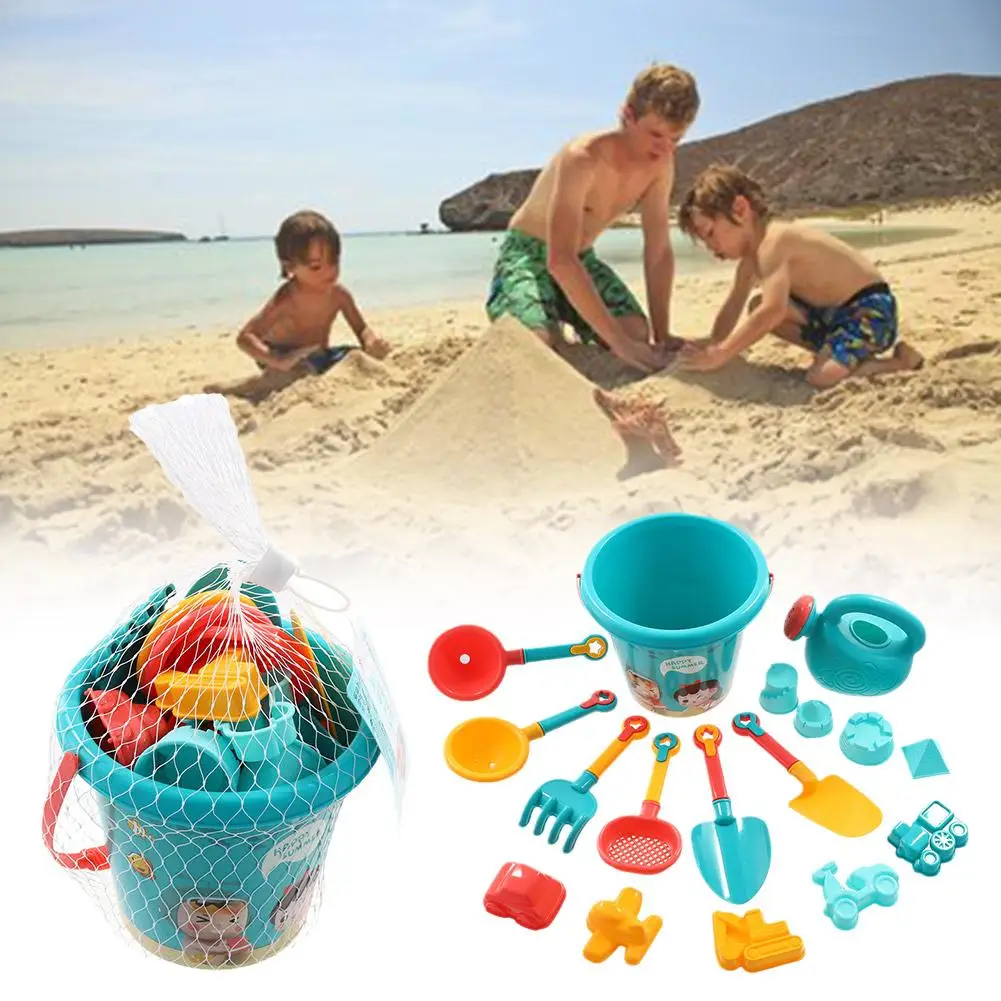 

18pcs Summer Beach Toys For Kids Sand Set Beach Game Toy For Children Beach Buckets Shovels Sand Gadgets Water Play Tools