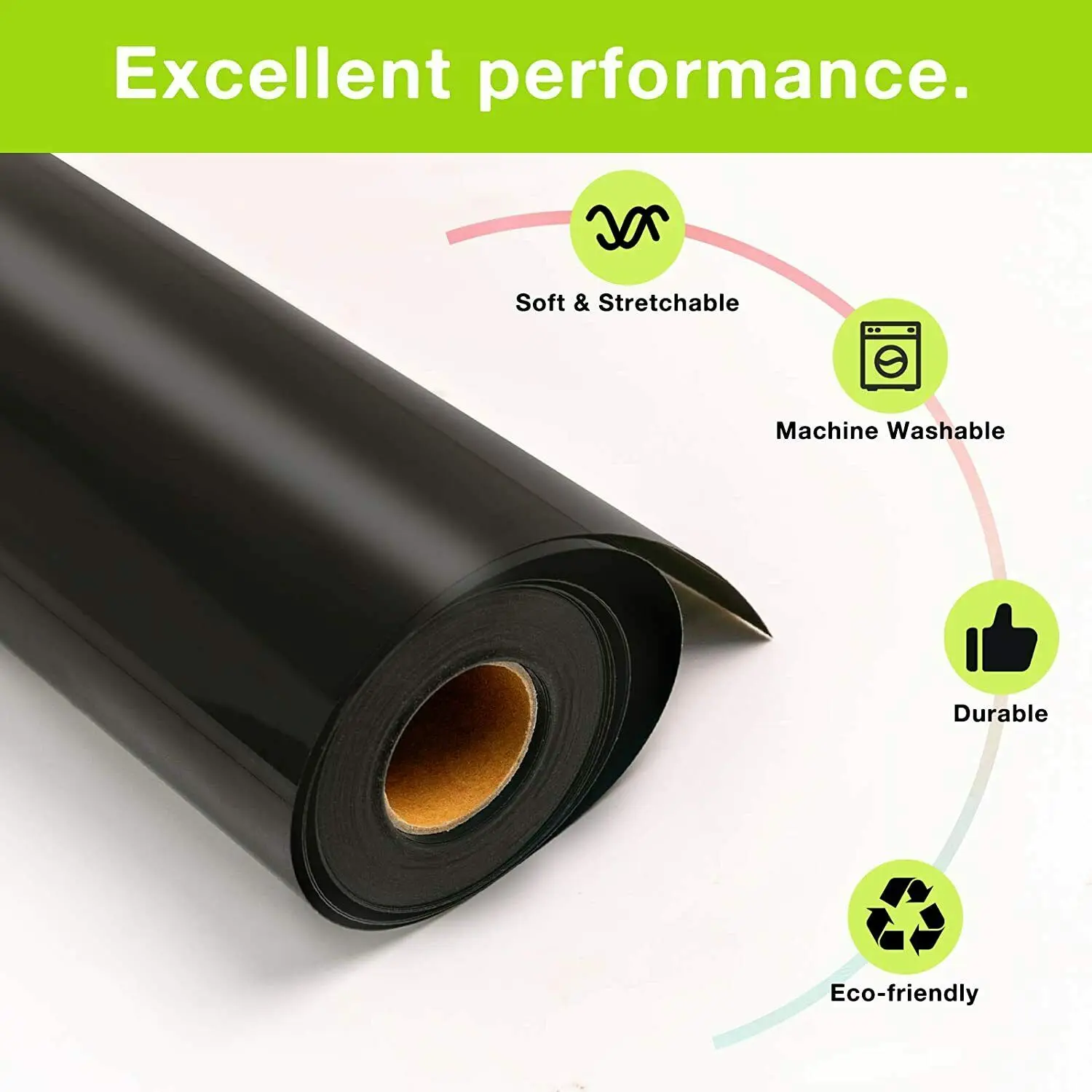 HTVRONT 12"X50ft/30x1500cm Heat Transfer Vinyl Roll for T-shirt Stickers Craft Iron on DIY HTV Film For Printing Clothing HTVRONT 12"X50ft/30x1500cm Heat Transfer Vinyl Roll for T-shirt Stickers Craft Iron on DIY HTV Film For Printing Clothing