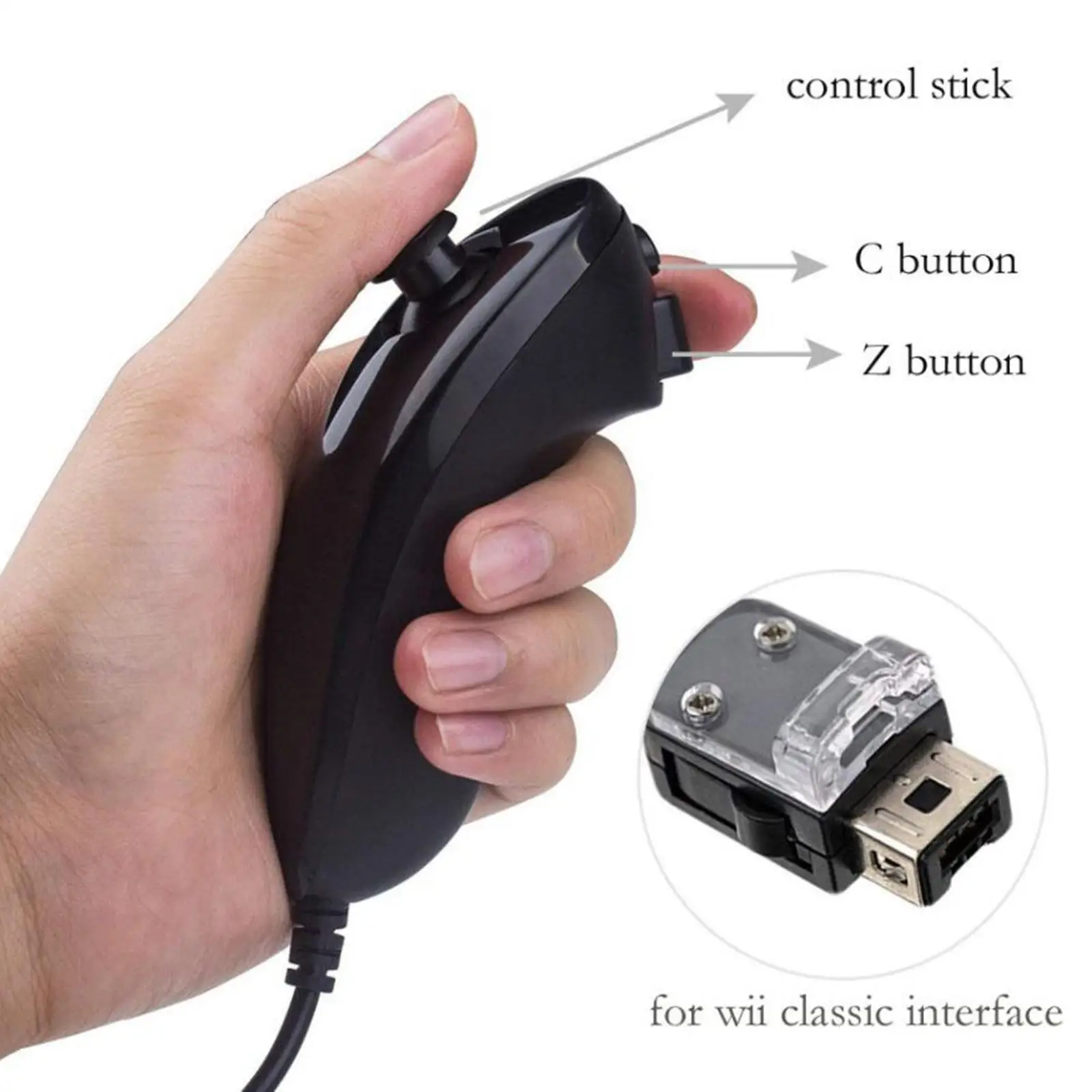 

Gesture Controller and Nunchuck Joystick Combo for Nintendo Wii Wii U