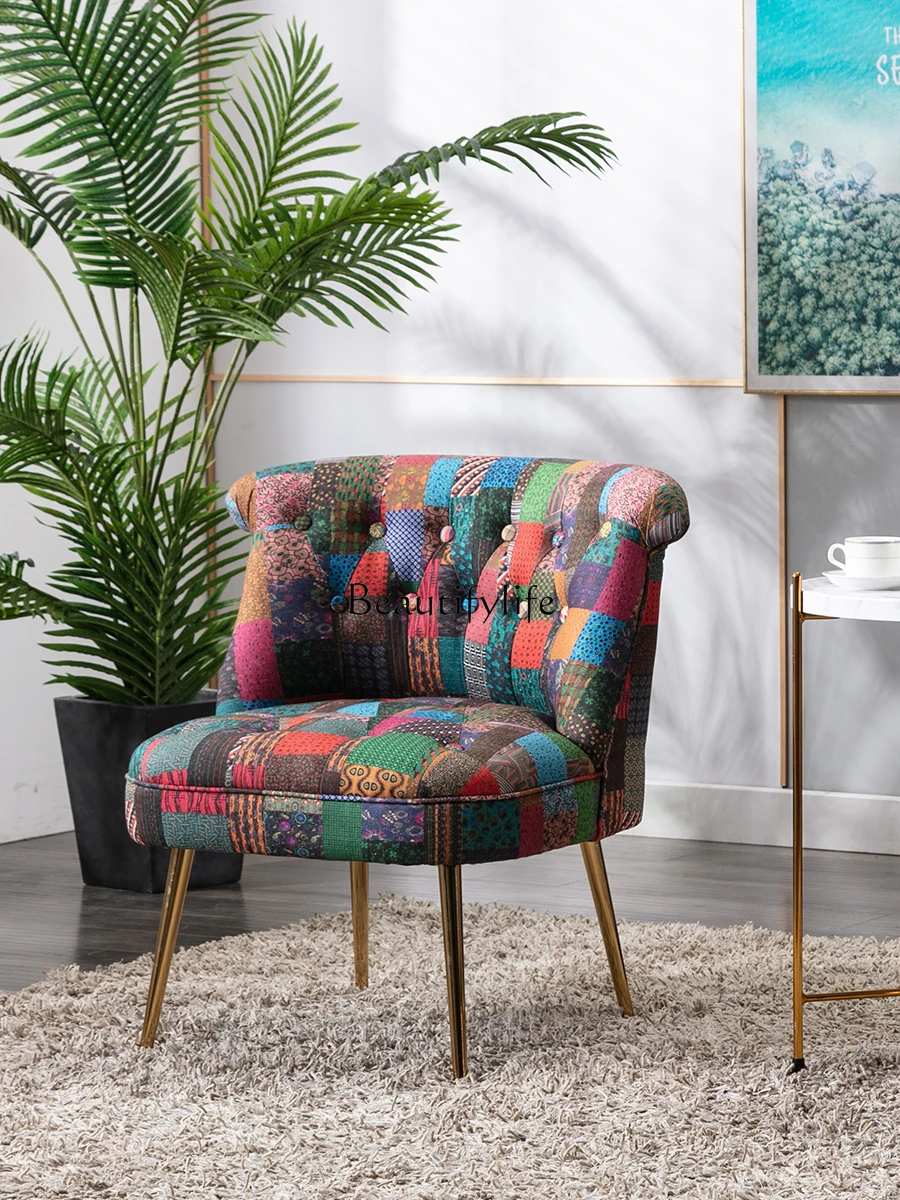 Single-Seat Sofa Chair American Retro Bedroom Leisure Balcony Lazy Living Room European Entry Lux
Single-Seat Sofa Chair American Retro Bedroom Leisure Balcony Lazy Living Room European Entry Lux