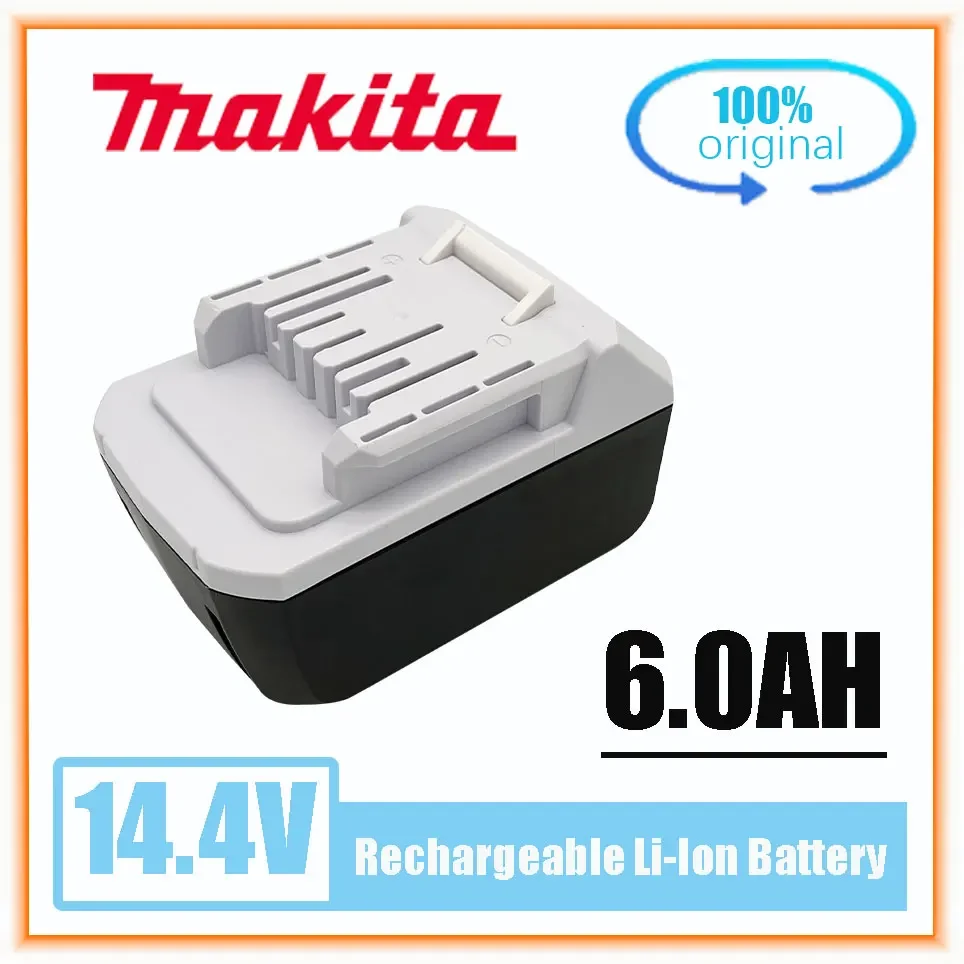 

Makita 14.4V 6.0AH Rechargeable Li-Ion Battery For Makita Mak BL1415G BL1413G BL1460G DC18WA UH480D UH520D UM165D UR140D DMR106