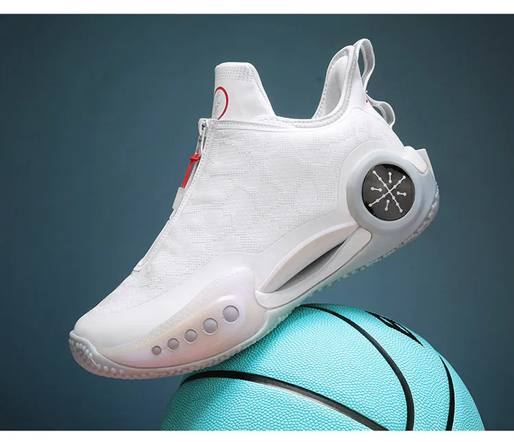 Novas botas de basquete masculino esportes ao ar livre amortecimento anti-deslizamento tênis de basquete respirável Novas botas de basquete masculino esportes ao ar livre amortecimento anti-deslizamento tênis de basquete respirável