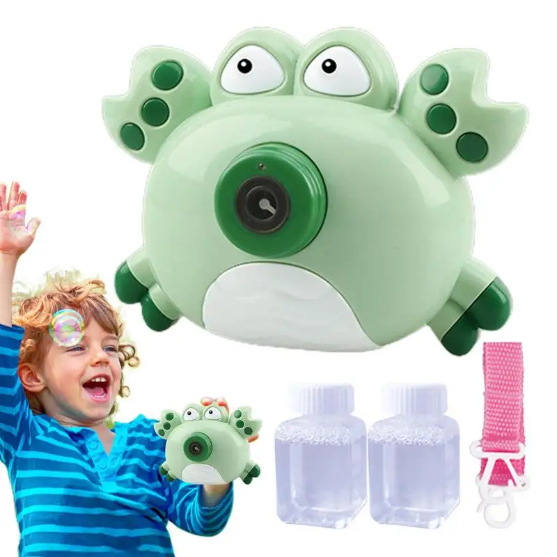 

Cute Crab Automatic Bubble Machine For Children Funny Music Bubble Launcher Bubble Blower For Kids Soap Bubble Maker Summer Toys