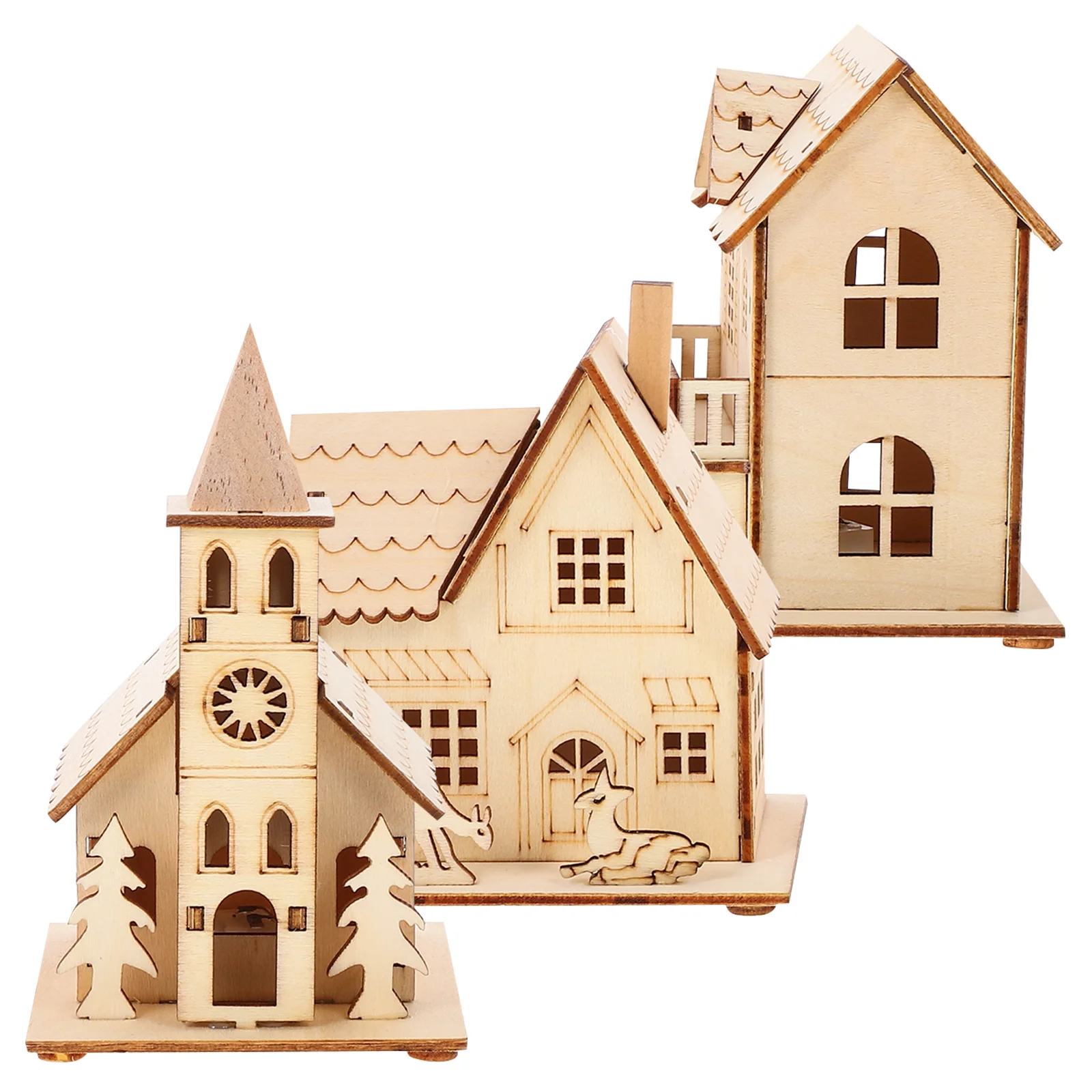 Creative Christmas Decorations Wooden Luminous Cabin Decorations Mini House Shape Decorations Micro House Landscape Decors
Creative Christmas Decorations Wooden Luminous Cabin Decorations Mini House Shape Decorations Micro House Landscape Decors