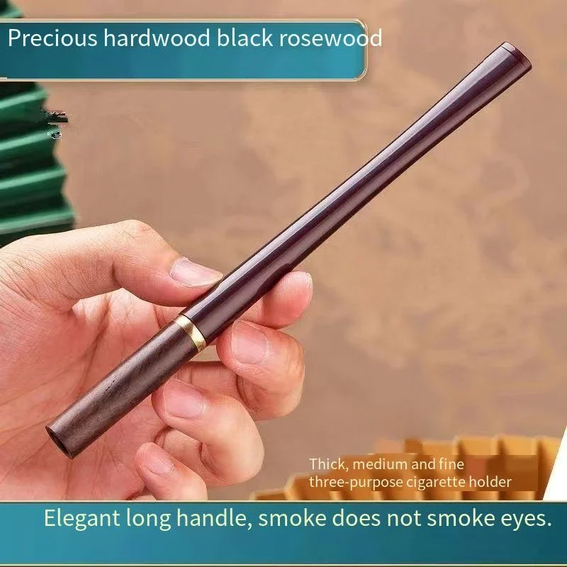 Black rosewood three purpose Cigarette filter extended three purpose Smoking Holders New Handmade Microfilter Tobacco Pipe 2023
Black rosewood three purpose Cigarette filter extended three purpose Smoking Holders New Handmade Microfilter Tobacco Pipe 2023