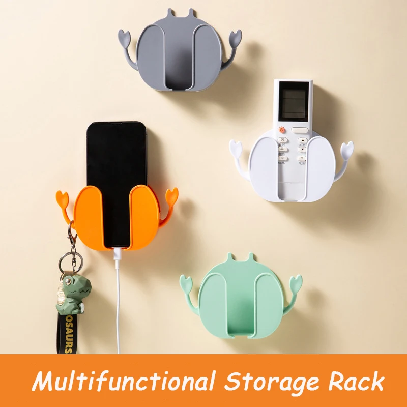 Wall-Mounted Phone Organizer Remote Control Storage Organizer Cute Phone Charging Bracket Cartoon Beside Rack for Phone Shelf
Wall-Mounted Phone Organizer Remote Control Storage Organizer Cute Phone Charging Bracket Cartoon Beside Rack for Phone Shelf
