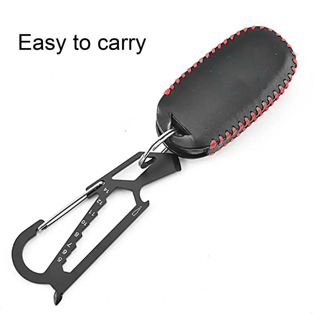 Multifunctional Tool Wrench Bottle Opener Stainless Steel D Shape Carabiner Key Ring Tool Combination Multitool Card for Outdoor
Multifunctional Tool Wrench Bottle Opener Stainless Steel D Shape Carabiner Key Ring Tool Combination Multitool Card for Outdoor