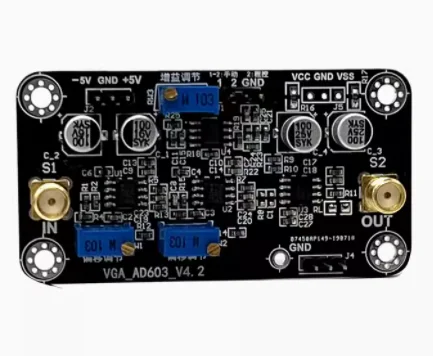 

AD603 programmable amplifier module VCA VGA -20dB~60dB Gain can be adjusted manually / automatically
