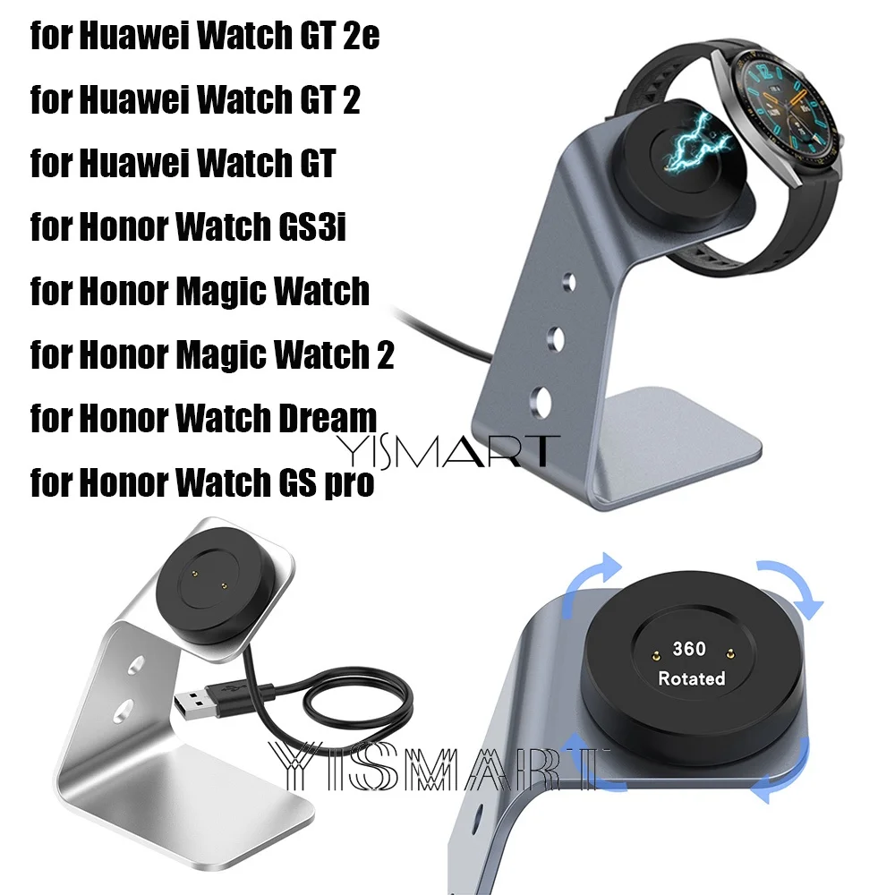 Stand Charging Dock for Huawei Watch GT 2 2e Magnetic Charger Holder for Honor Magic Watch 2 GS Pro GS3i Bracket
Stand Charging Dock for Huawei Watch GT 2 2e Magnetic Charger Holder for Honor Magic Watch 2 GS Pro GS3i Bracket