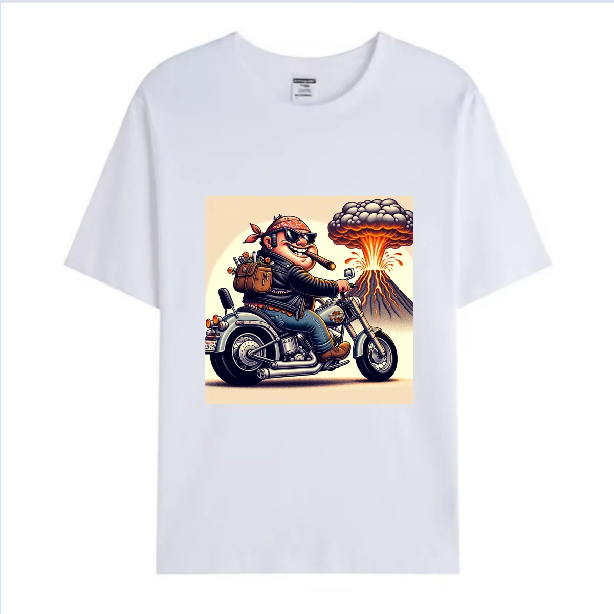 H Fashion Brand Vintage Printed Heavy Locomotive Cycling Leisure round Neck T-shirt Men's Cotton Summer Slim-Fit Short Sleeve 
H Fashion Brand Vintage Printed Heavy Locomotive Cycling Leisure round Neck T-shirt Men's Cotton Summer Slim-Fit Short Sleeve