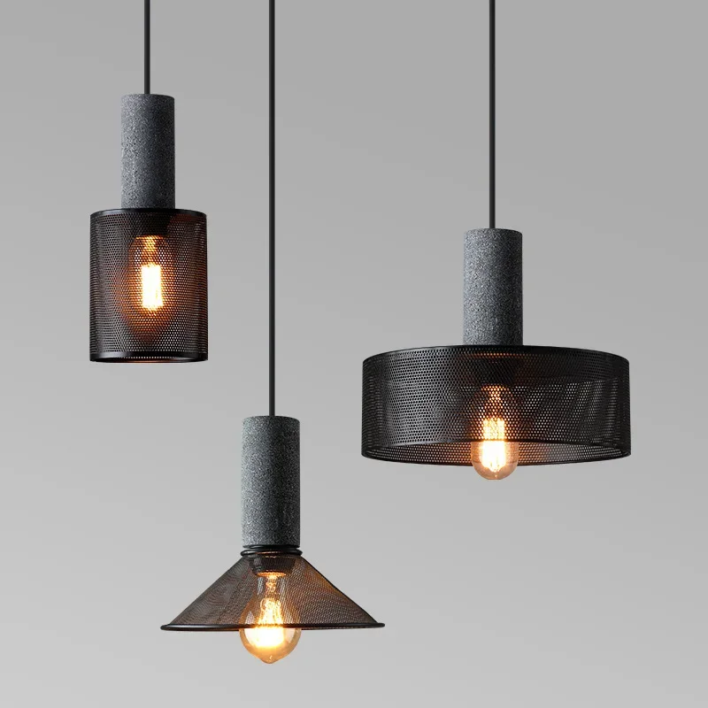 Retro Industrial Wind Restaurant Chandenier Single-head Bar Window Decorative Light Modern Balcony Cement Solid Wood Iron Lamps 
Retro Industrial Wind Restaurant Chandenier Single-head Bar Window Decorative Light Modern Balcony Cement Solid Wood Iron Lamps