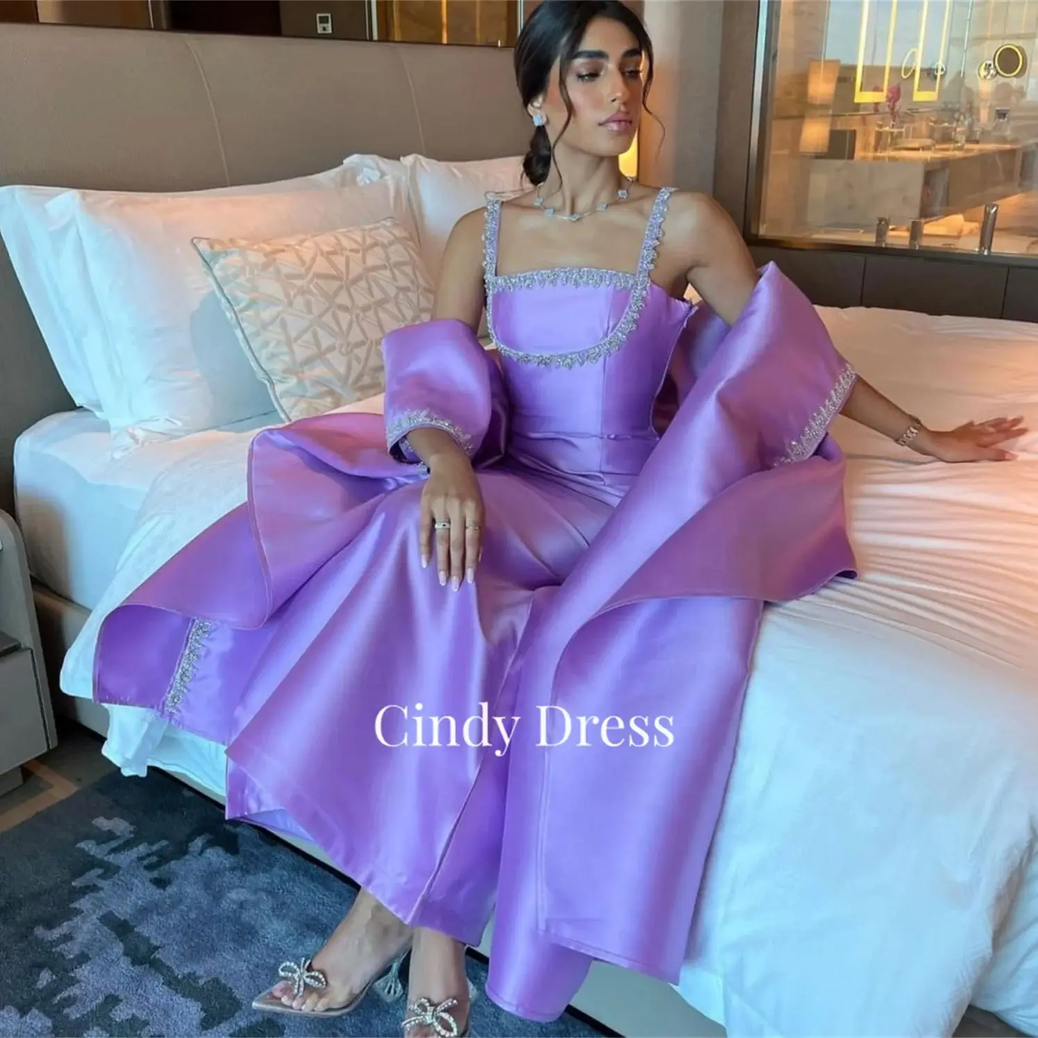 Cindy Purple White Dress Mermaid Gala Dresses Woman Elegant Gowns Satin Luxurious Women's Evening Shawl Party Luxury Woman's
Cindy Purple White Dress Mermaid Gala Dresses Woman Elegant Gowns Satin Luxurious Women's Evening Shawl Party Luxury Woman's