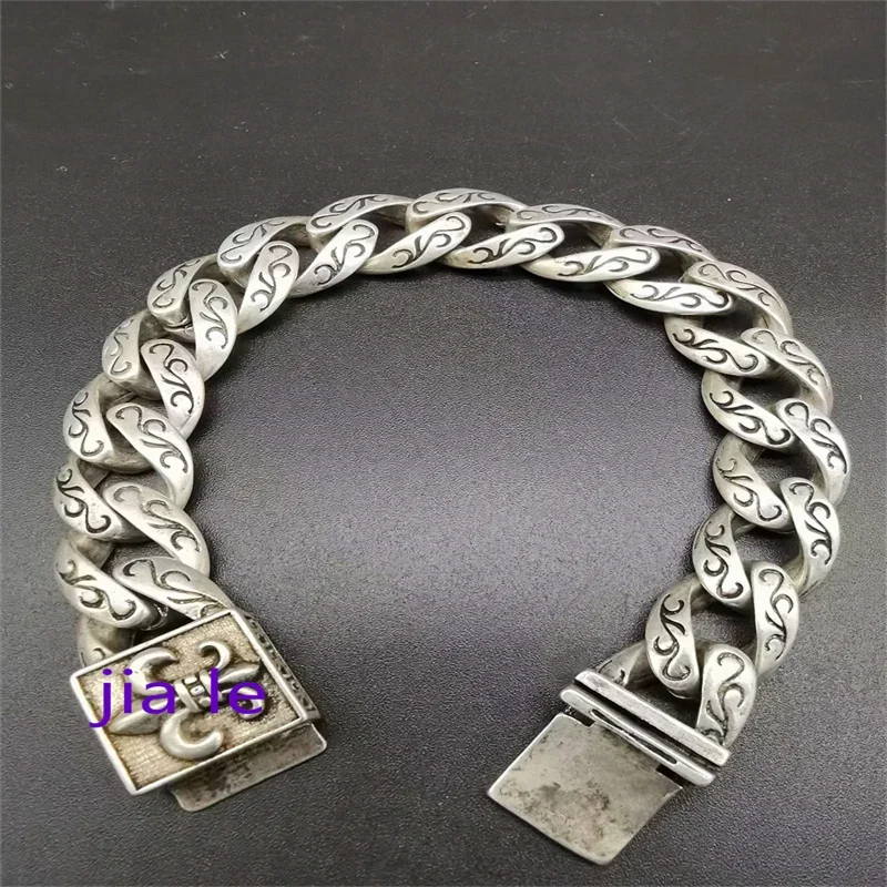 

Jia Le/ China Tibetan Silver High Quality Lucky Bracelet Fashion Bangles Personality Charm Jewelry Exquisite Men and Women Gift