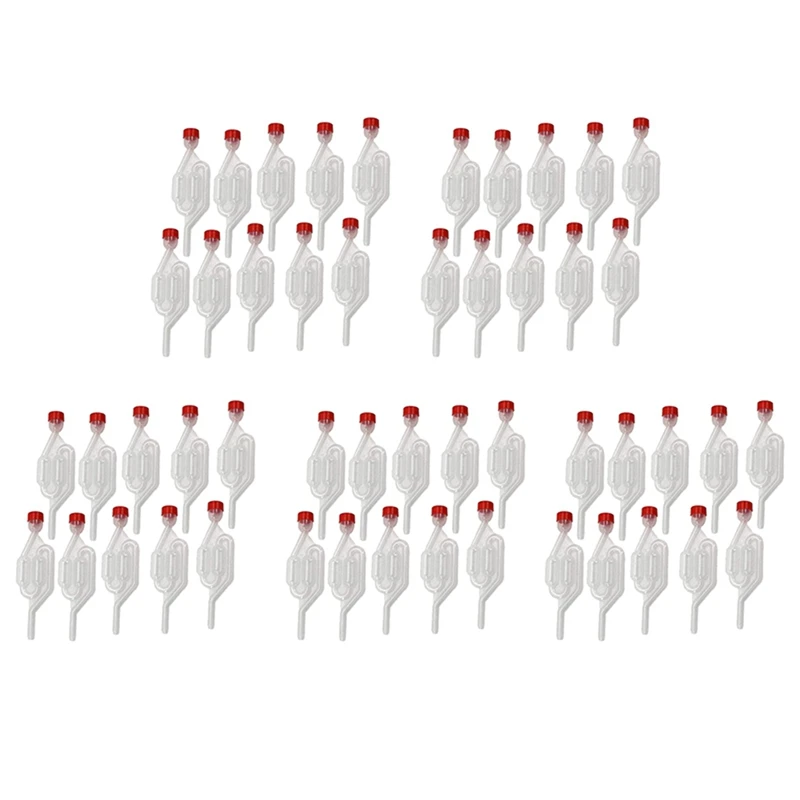 50 Pack S-Shape Airlock Twin Bubble Grommet One-Way Exhaust Seal Valve With Cork Beer Wine Making Tank Vent Valve
50 Pack S-Shape Airlock Twin Bubble Grommet One-Way Exhaust Seal Valve With Cork Beer Wine Making Tank Vent Valve