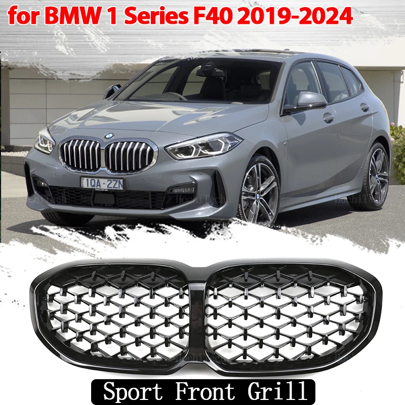 Передний бампер, решетка для BMW 1 серии F40 xDrive 19-22, глянцевая черная двухлинейная решетка, Стайлинг автомобиля, гоночный телефон
Передний бампер, решетка для BMW 1 серии F40 xDrive 19-22, глянцевая черная двухлинейная решетка, Стайлинг автомобиля, гоночный телефон