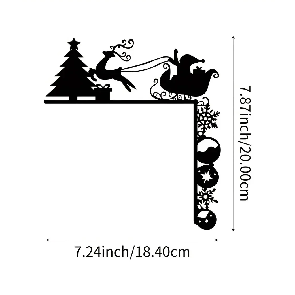 Metal Iron Sleigh Decorative Wall Stickers Door Corner Decoration Christmas Party DoorFrame Corner Home Decor Metal Wall Mounted
Metal Iron Sleigh Decorative Wall Stickers Door Corner Decoration Christmas Party DoorFrame Corner Home Decor Metal Wall Mounted
