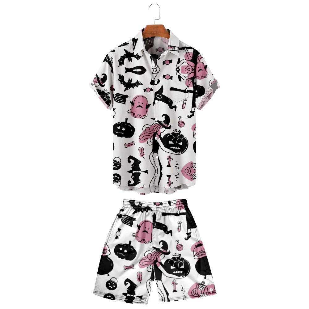 2022 new men's casual breathable Lapel shirt + Beach Shorts Set can be customized for fashion light and thin witch pumpkin head
2022 new men's casual breathable Lapel shirt + Beach Shorts Set can be customized for fashion light and thin witch pumpkin head