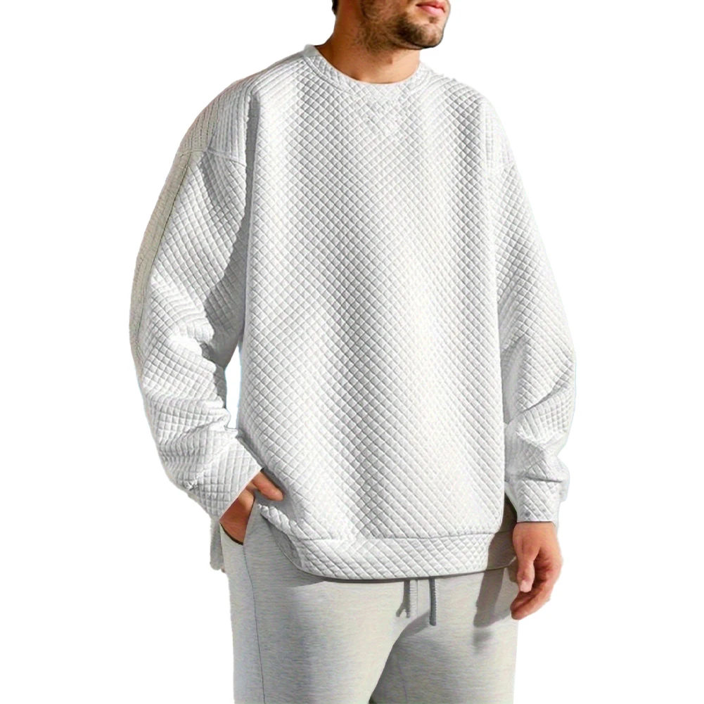 Male Pullover Men Daily Holiday Slight Stretch Solid Color Top Waffle Jacquard Leisure Long Sleeve Loose Comfy
Male Pullover Men Daily Holiday Slight Stretch Solid Color Top Waffle Jacquard Leisure Long Sleeve Loose Comfy