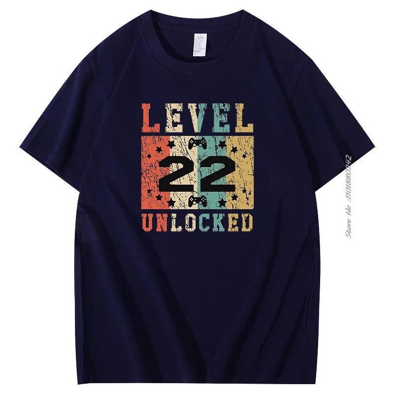 Level 22 unlocked funny retro style video games graphic t shirts Summer men's short sleeve t-shirt Cotton T-shirt Men's clothing
Level 22 unlocked funny retro style video games graphic t shirts Summer men's short sleeve t-shirt Cotton T-shirt Men's clothing