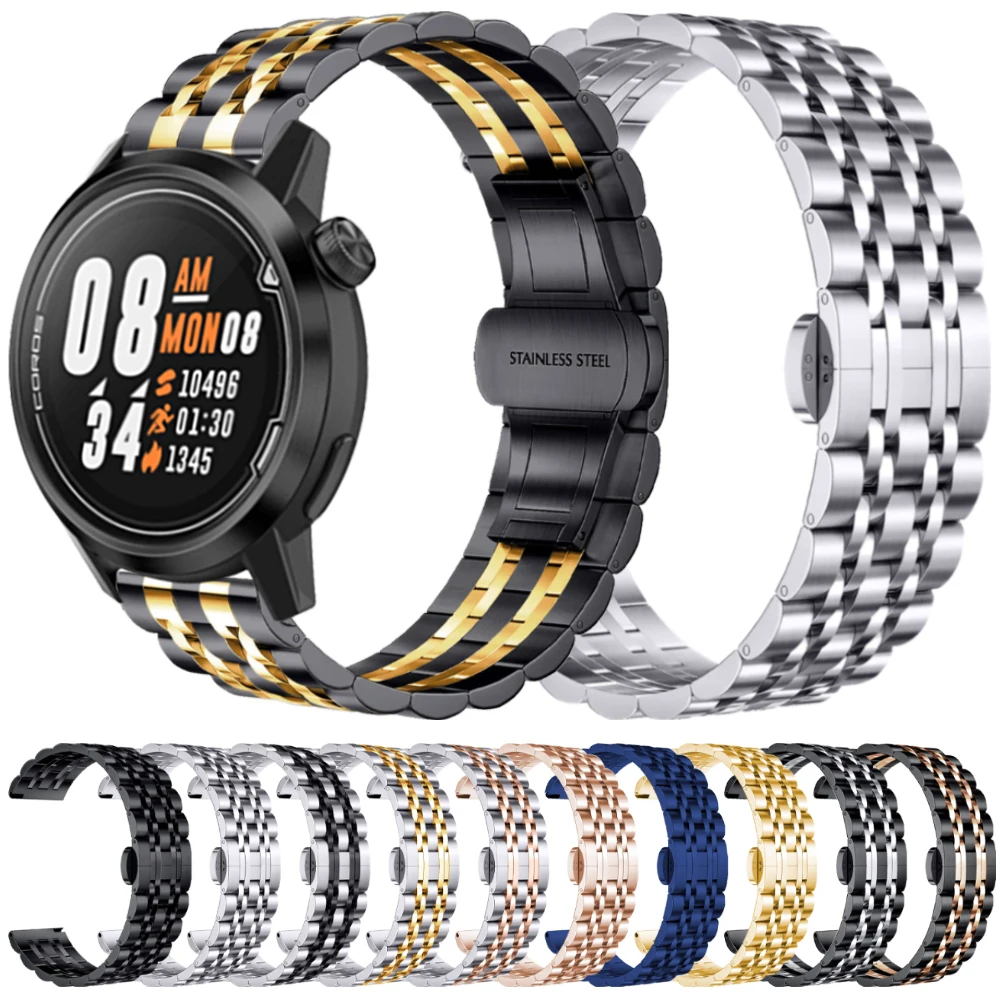 Stainless Steel Strap For COROS PACE 2 Band For COROS APEX Pro APEX 46/42mm 20mm 22mm Metal Bracelet Belt Watchbands Accessorie
Stainless Steel Strap For COROS PACE 2 Band For COROS APEX Pro APEX 46/42mm 20mm 22mm Metal Bracelet Belt Watchbands Accessorie