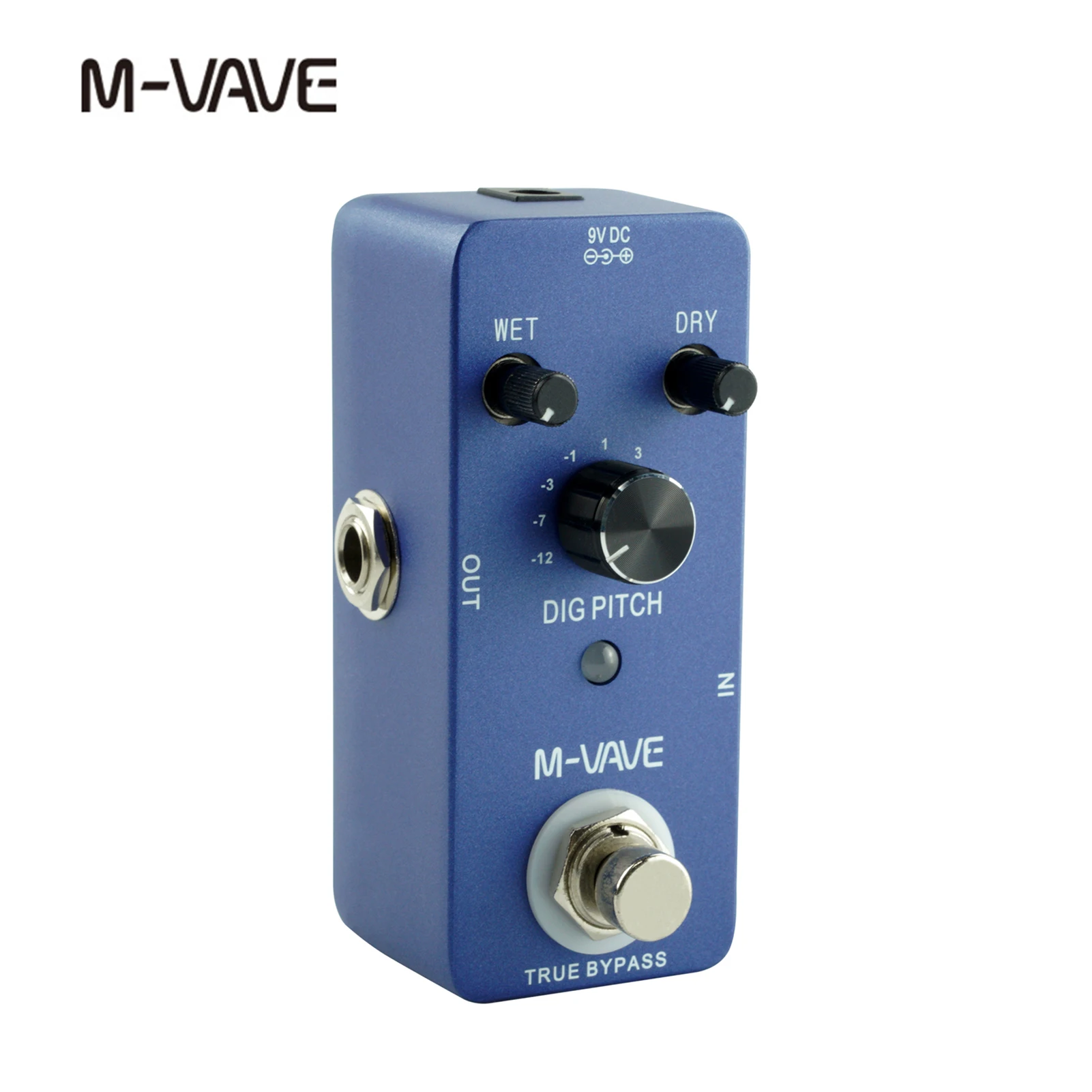 

M-VAVE DIG PITCH Guitar Effect Pedal with True Bypass 9 Pitch Sh-ift Types Zinc Alloy Shell Mini Single Type Guitar Parts