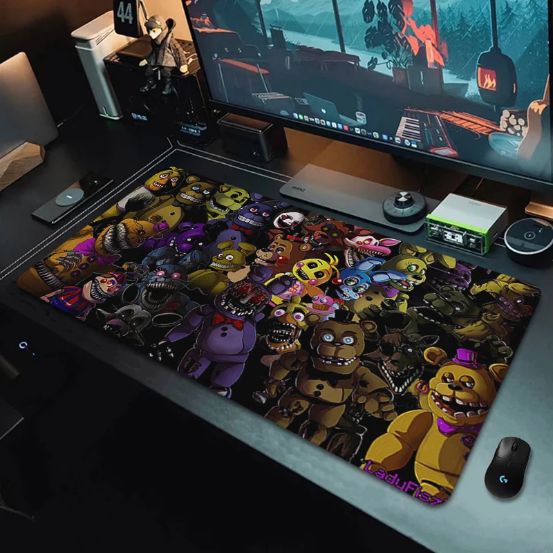 

Keyboard Mat Anime Mouse Pad Funny Sfm Fnaf Desk Mat Large Mouse Mats Gamer Stitched Edge Mousepad Cabinet Pc Gaming Accessoy