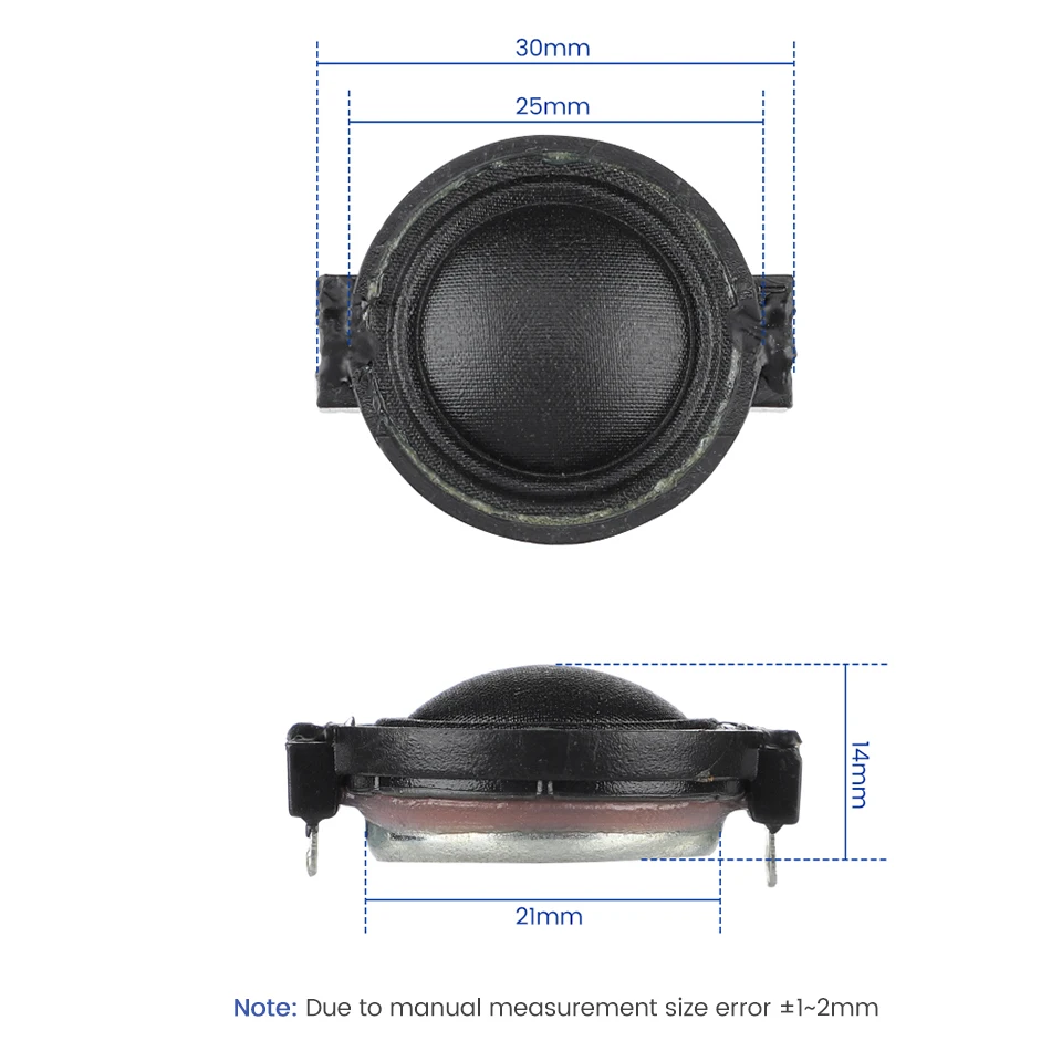 AIYIMA 2Pcs 1 Inch 25MM Tweeter Speaker 8 Ohm 10W Dome Silk Film Audio Treble Neodymium Loundspeaker DIY AIYIMA 2Pcs 1 Inch 25MM Tweeter Speaker 8 Ohm 10W Dome Silk Film Audio Treble Neodymium Loundspeaker DIY