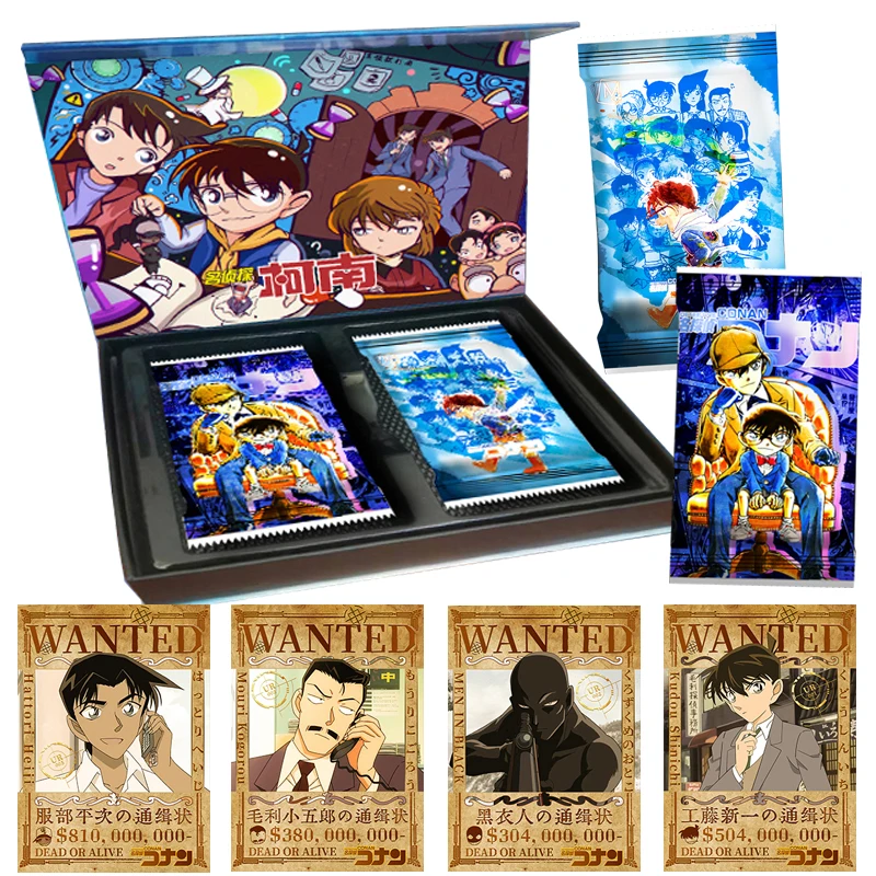 

Anime Detective Conan Cards Booster Box Kudo Shinichi Mouri Figures Reasoning Hobbies Collection Trading Card Kids Xmas Gift Toy