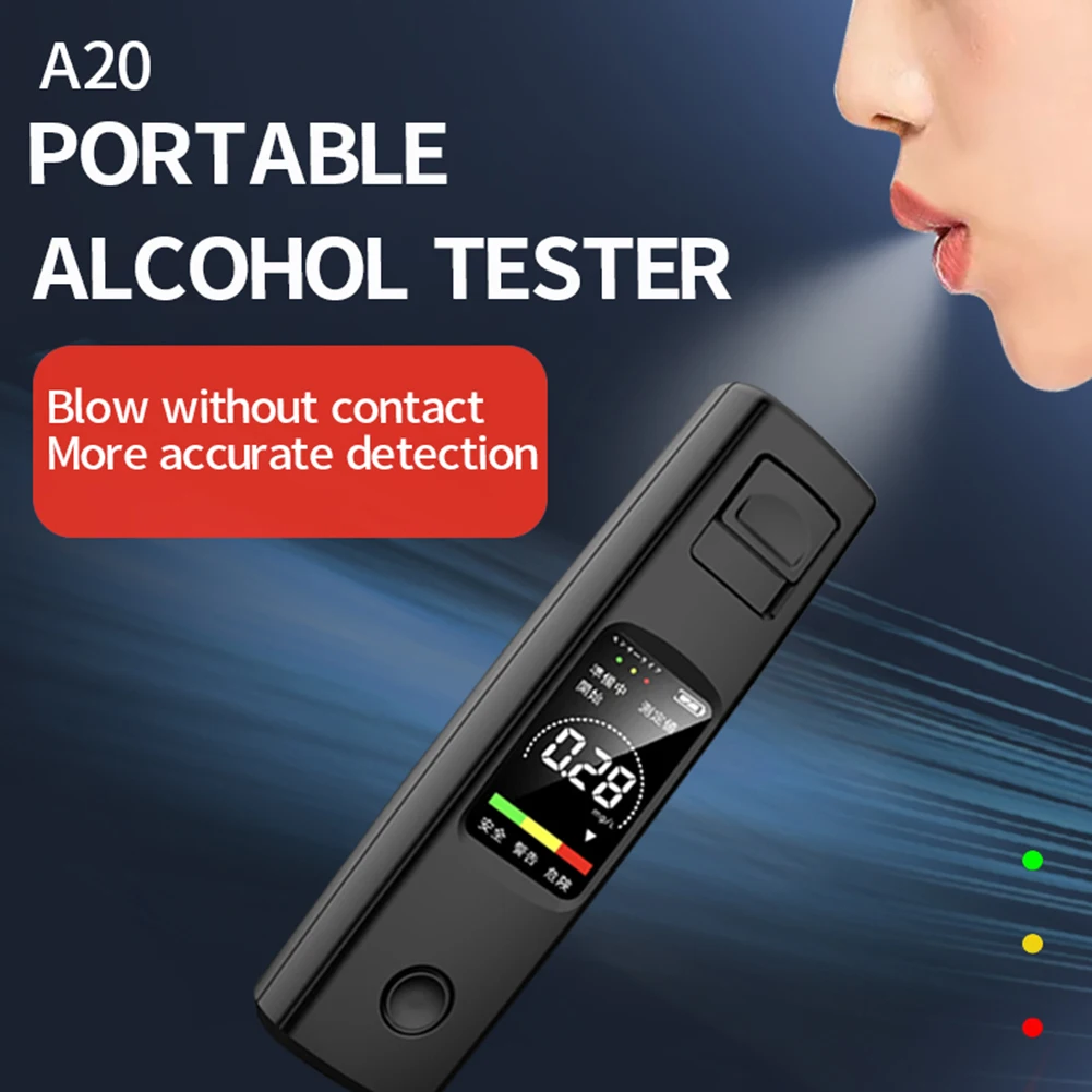 Portable Air Blowing Alcohol Tester Car Accessories High Sensitivity Breathalyzer HD Display Non-Contact Type-C Charging
Portable Air Blowing Alcohol Tester Car Accessories High Sensitivity Breathalyzer HD Display Non-Contact Type-C Charging