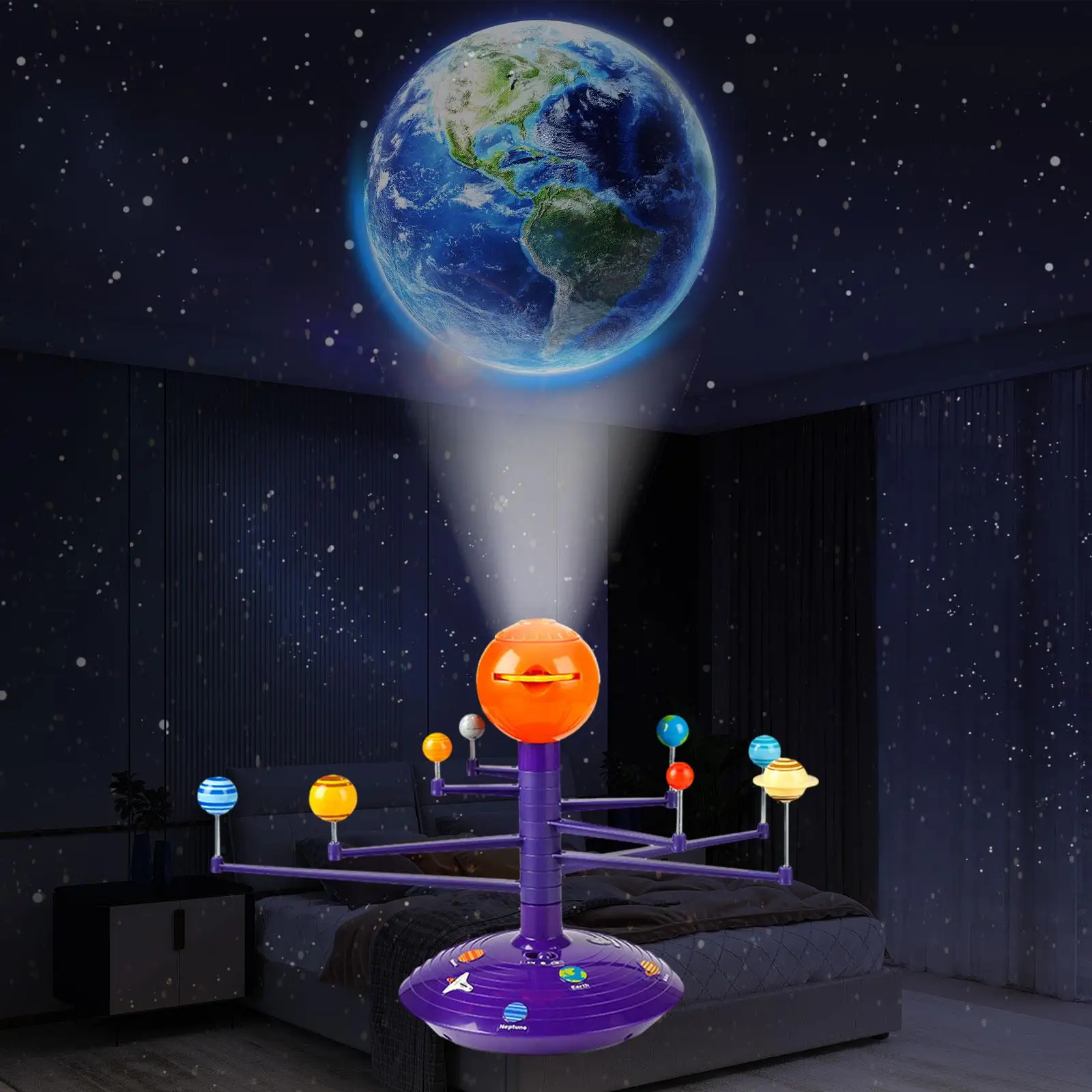 8 Planets Solar System Model Science Activity Party Early Learning with Projector Scientific Solar System Astronomy Projector
8 Planets Solar System Model Science Activity Party Early Learning with Projector Scientific Solar System Astronomy Projector