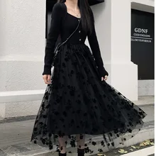 spring black Gothic Black Dress Women Casual Vintage Knitted Dress Party Elegant Y2k One Piece Dress Korean long dress
spring black Gothic Black Dress Women Casual Vintage Knitted Dress Party Elegant Y2k One Piece Dress Korean long dress