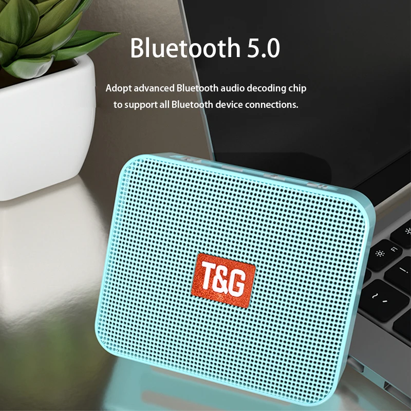

Mini Speaker Portable TWS FM Radio Wireless Speakers Music Box Bass Boombox Subwoofer TF AUX Small Cube USB for Phones