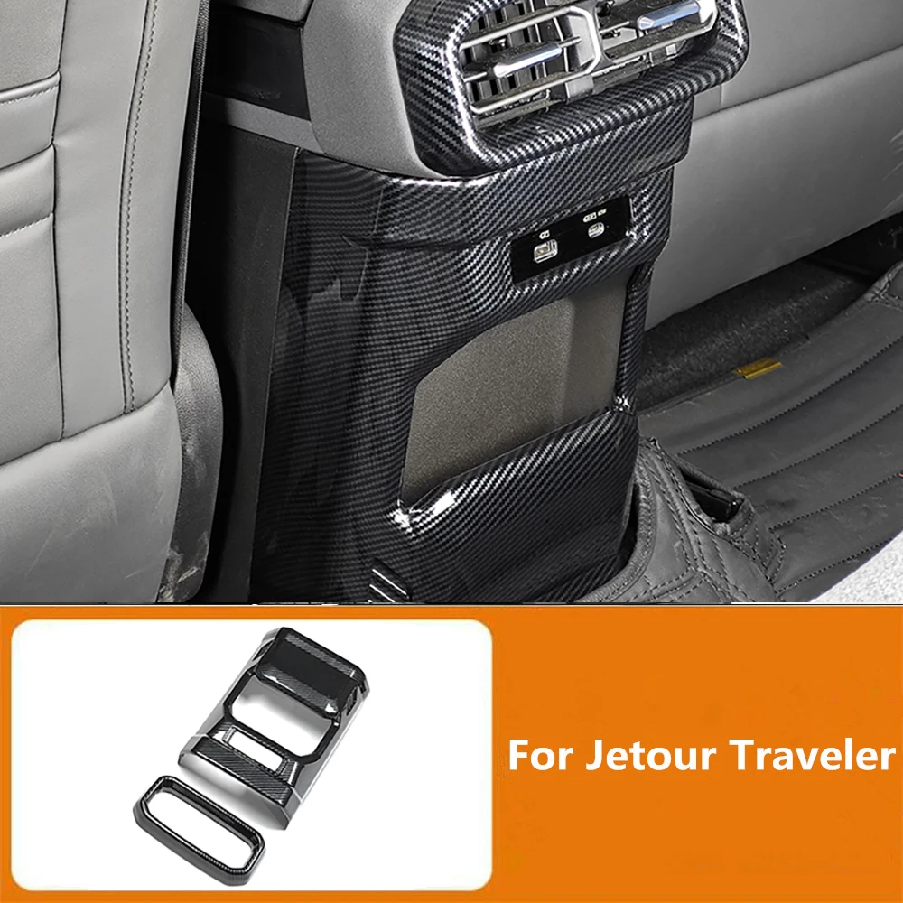 2Pcs ABS Carbon Fiber Color Rear Air Conditioning Vents Panel Cover Panel For Chery Jetour Traveler 2023 2024 Car Accessories
2Pcs ABS Carbon Fiber Color Rear Air Conditioning Vents Panel Cover Panel For Chery Jetour Traveler 2023 2024 Car Accessories