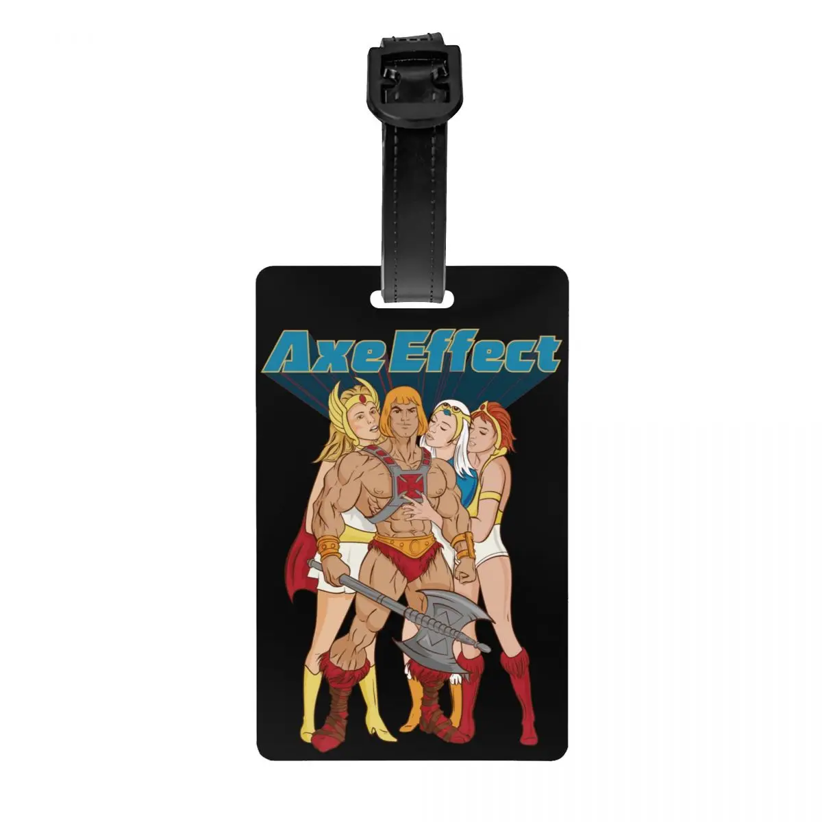 

He-Man And The Masters Of The Universe Luggage Tag Privacy Protection The Axe Effect Baggage Tags Travel Bag Labels Suitcase