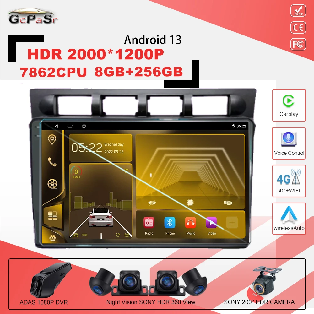 Автомагнитола на Android 13 для Kia Morning Picanto 2004-2007, мультимедийный экран, ТВ, навигация для автомобиля, 7862CPU, стерео, радио, Wi-Fi, разъем 2din
Автомагнитола на Android 13 для Kia Morning Picanto 2004-2007, мультимедийный экран, ТВ, навигация для автомобиля, 7862CPU, стерео, радио, Wi-Fi, разъем 2din