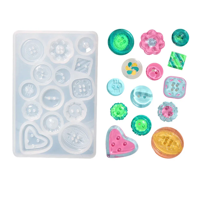 1 Set Button Silicone Resin Mold DIY Epoxy Resin Casting Mould Handmade Earrings Bags Clothing Brooch Accessories Molds
1 Set Button Silicone Resin Mold DIY Epoxy Resin Casting Mould Handmade Earrings Bags Clothing Brooch Accessories Molds