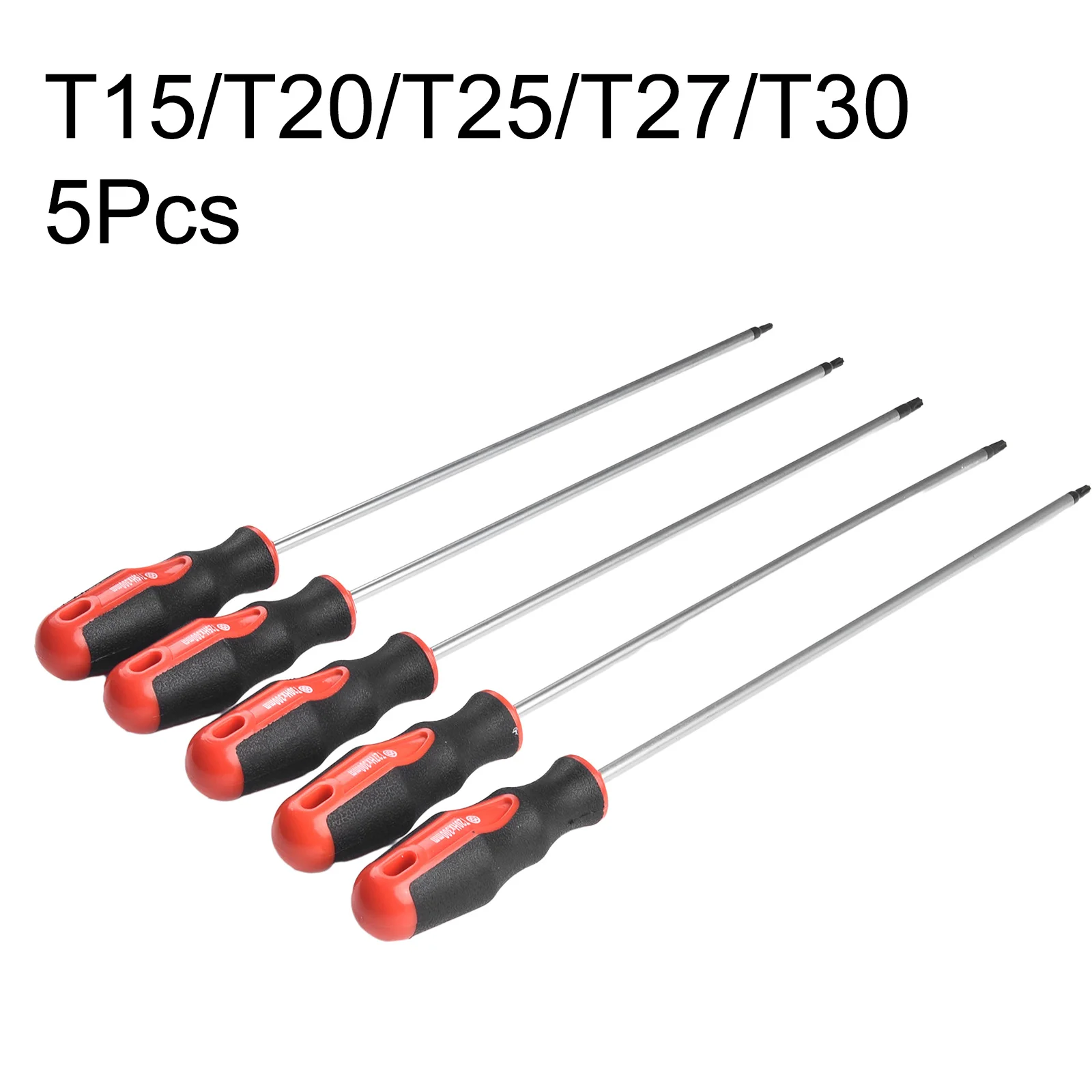 

5Pcs Torx Screwdriver Magnetic Driver Bit Head 400mm Screw Drive T15/T20/T25/T27/T30 For Home Improvement Repairing Hand Tool