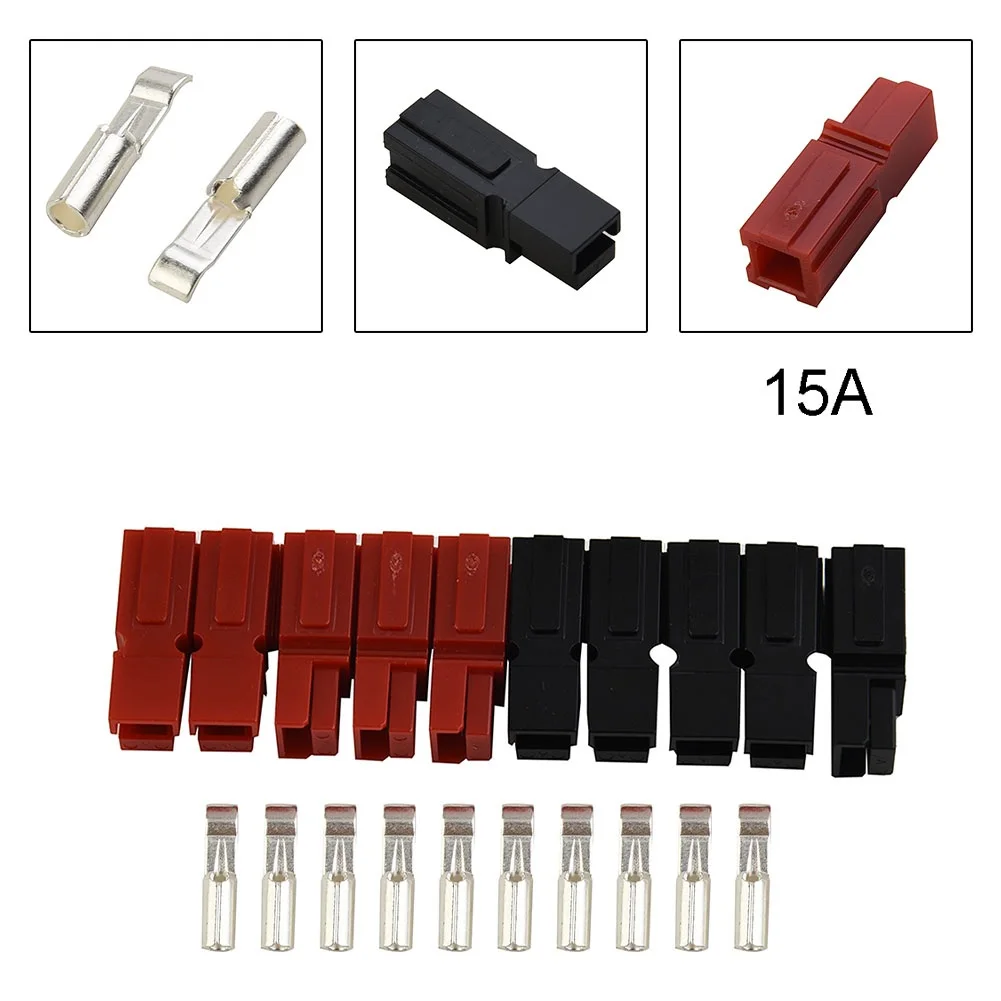 5 Pair 15A 45a 600V For Anderson Plug Marine Power Connectors Red And Black Terminal Plug Connectors Pack Of 5 Pairs
5 Pair 15A 45a 600V For Anderson Plug Marine Power Connectors Red And Black Terminal Plug Connectors Pack Of 5 Pairs