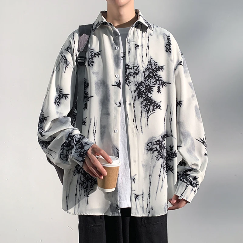 2024 Men's Shirts Large Size Loose Fit Celebrity Male Blouse Tops Long Sleeve Casual Printed Korean Street Wear Clothing E10
2024 Men's Shirts Large Size Loose Fit Celebrity Male Blouse Tops Long Sleeve Casual Printed Korean Street Wear Clothing E10