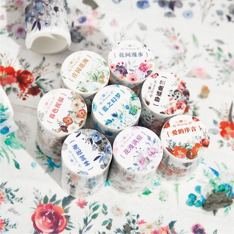 1 Roll Tape Flower Quotes series plants and flowers handbook collage sticker material decorative tape 8 styles
1 Roll Tape Flower Quotes series plants and flowers handbook collage sticker material decorative tape 8 styles