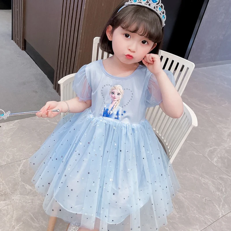 Girls Dress Disney Summer Frozen Fashion for Children's Elsa Princess Baby Girl Toddler Short Sleeve Cute Party Dresses 2-8Y
Girls Dress Disney Summer Frozen Fashion for Children's Elsa Princess Baby Girl Toddler Short Sleeve Cute Party Dresses 2-8Y