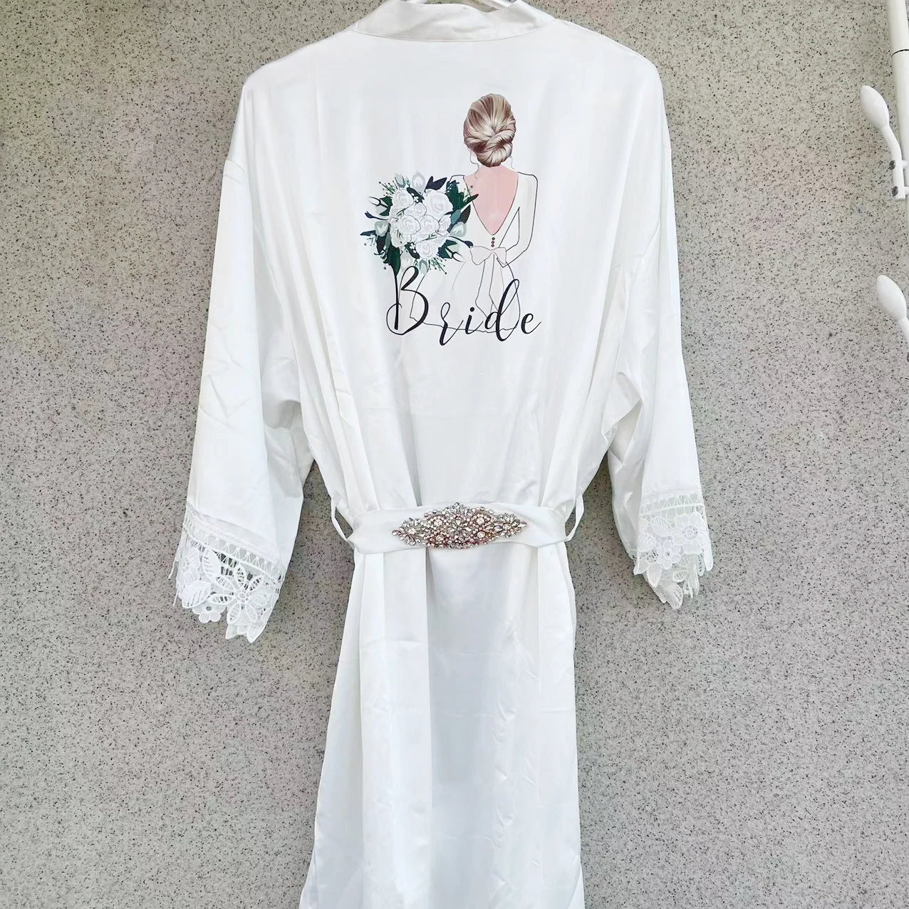 Printing Photos Satin Kimono Lace Satin Robe Bride To Be Bridesmaid Bachelorette Party Gifts For Wedding Marriage Presents
Printing Photos Satin Kimono Lace Satin Robe Bride To Be Bridesmaid Bachelorette Party Gifts For Wedding Marriage Presents
