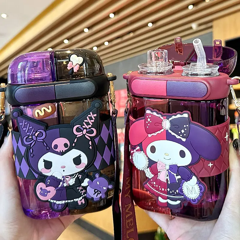 Hello Kitty Melody Kuromi двойная чашка для питья аниме мультфильм Sanrio соломенная чашка Студенческая пластиковая бутылка для воды подарок для девочек
Hello Kitty Melody Kuromi двойная чашка для питья аниме мультфильм Sanrio соломенная чашка Студенческая пластиковая бутылка для воды подарок для девочек
