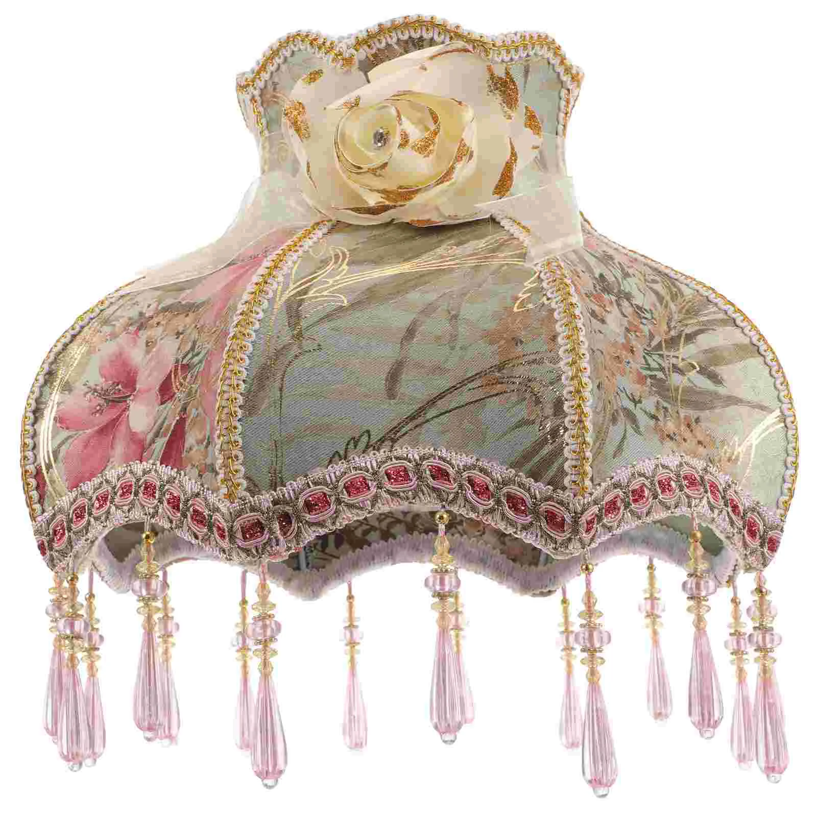 Vintage Lamp Shade Victorian Lampshade Beads Fringe Scallop Dome Lamp Cover E27 European Cloth Lamp Covers
Vintage Lamp Shade Victorian Lampshade Beads Fringe Scallop Dome Lamp Cover E27 European Cloth Lamp Covers
