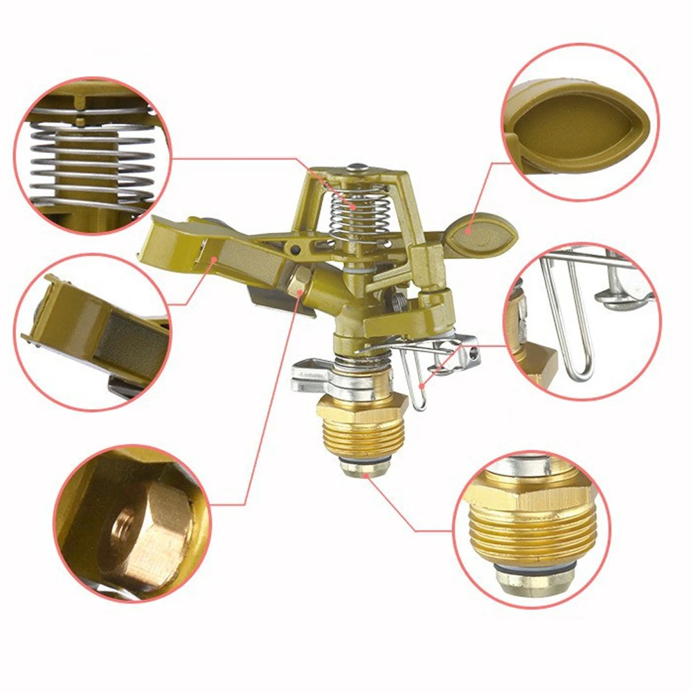 1 PC Nozzle 4-point Thread Interface Brass Garden Sprinkler Water Volume 0.8-1.5l/h 10-15m Water Distance 11x10x5.5cm
1 PC Nozzle 4-point Thread Interface Brass Garden Sprinkler Water Volume 0.8-1.5l/h 10-15m Water Distance 11x10x5.5cm