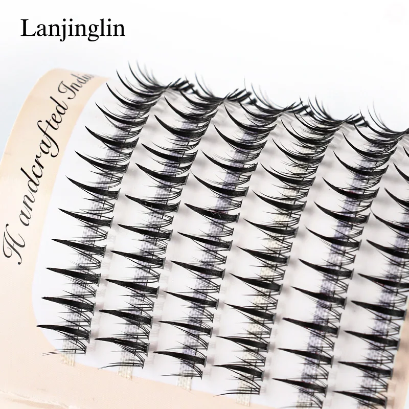 Individual Lashes 6 Rows 246 Bundles Cluster Spikes Lash Wispy Premade Russian Natural Fluffy False Eyelashes Makeup Tool Lashes 8 S942bc737dbe64186ad413434dac8744dr