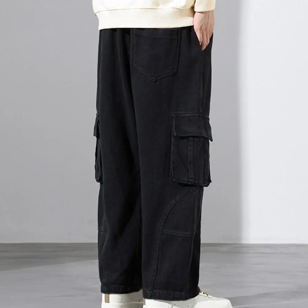 Men Pants Streetwear Men's Trousers Wide-leg Multi-pocketed Breathable Pants for A Stylish Comfortable Look Drawstring Men
Men Pants Streetwear Men's Trousers Wide-leg Multi-pocketed Breathable Pants for A Stylish Comfortable Look Drawstring Men